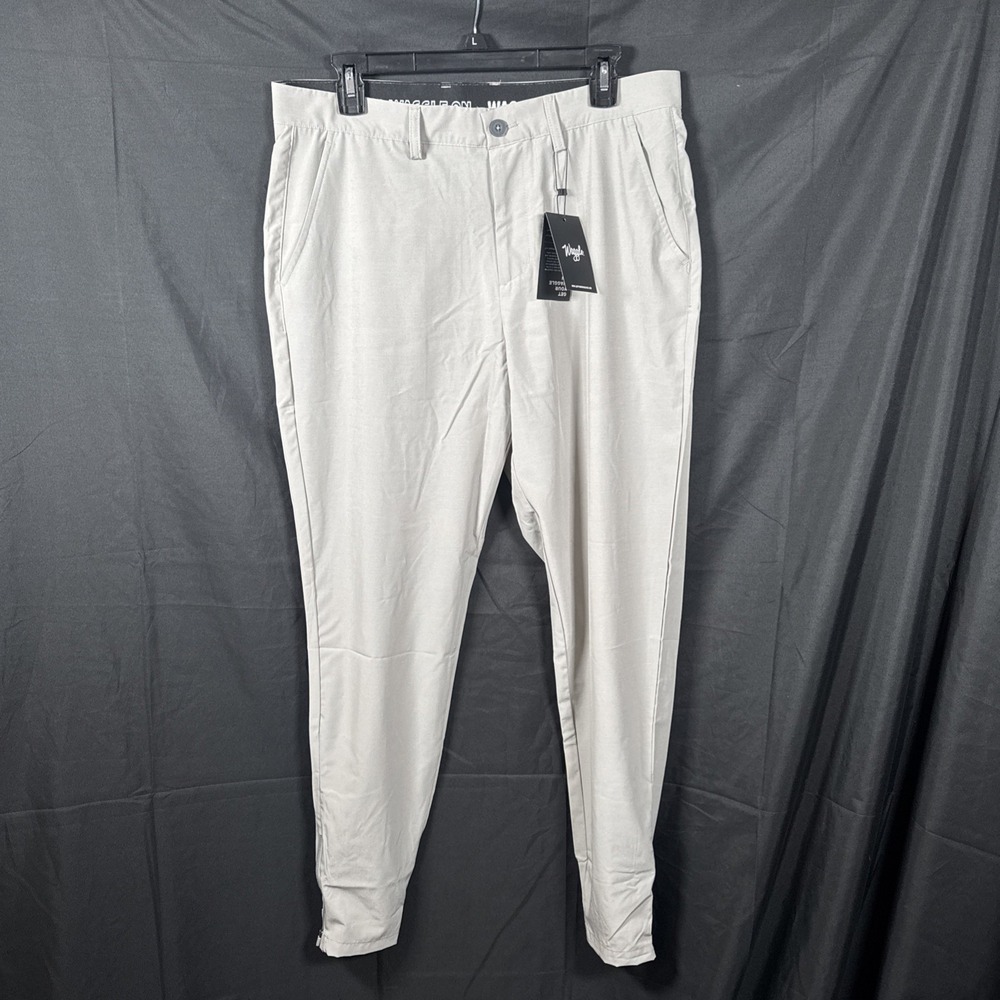 Waggle Golf‎ Pants NWT – Men's Performance Stretch Golf Trousers – Grey 32/30
